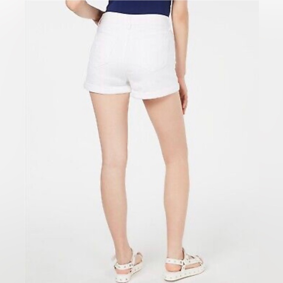 Indigo Rein Women's Ripped White Stretch Denim Shorts Size: 9/28 (NWT) - Picture 2 of 6